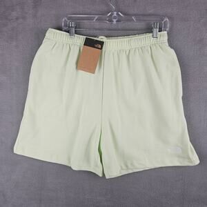 The North Face Simple Logo Fleece Shorts Lime Green Size Medium Activewear